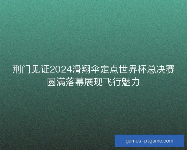 荆门见证2024滑翔伞定点世界杯总决赛圆满落幕展现飞行魅力