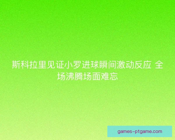 斯科拉里见证小罗进球瞬间激动反应 全场沸腾场面难忘 斯科拉里见证小罗进球瞬间激动反应 全场沸腾场面难忘