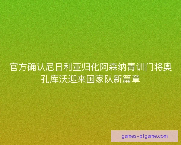 官方确认尼日利亚归化阿森纳青训门将奥孔库沃迎来国家队新篇章